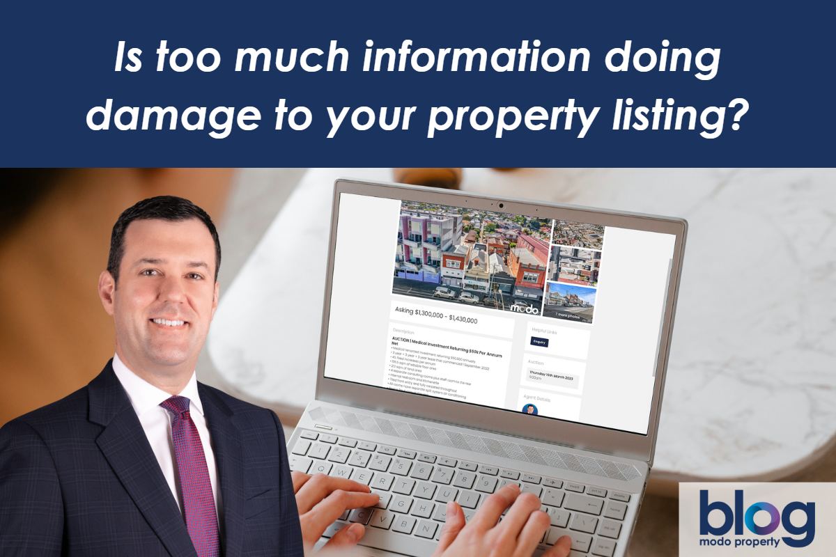 Is too much information doing damage to your property listing?